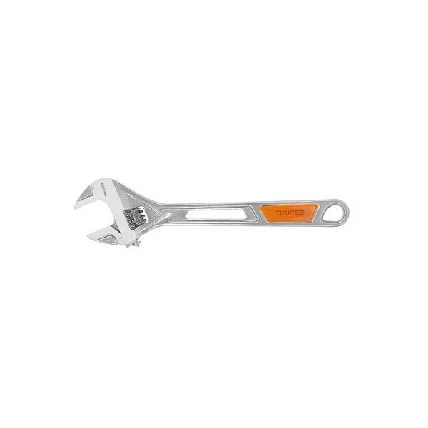 Llave Ajustable (Perico) de 12" Cromada, Truper