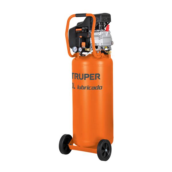 Compresor de Aire Vertical Lubricado Truper 80L 3.5 HP