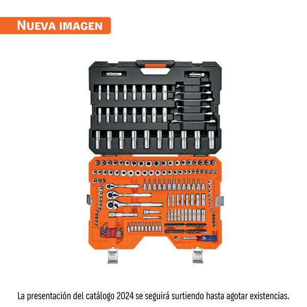 Juego de Herramientas para Mecánico de 217 Piezas (1/4", 3/8" y 1/2") Std y MM