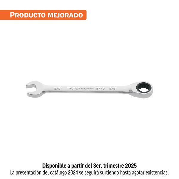 Llave Combinada con Matraca Expert 5/8" x 202 mm