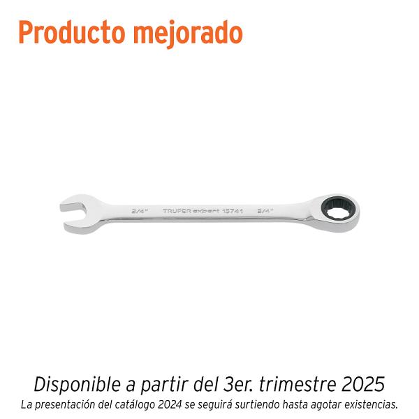 Llave Combinada con Matraca de 8 mm x 136 mm, Línea Expert