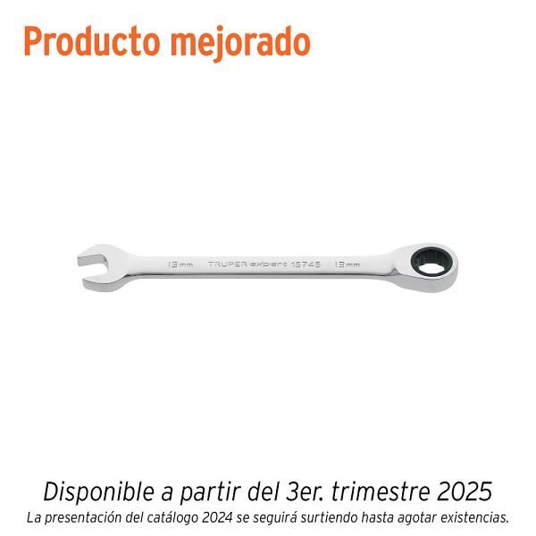 Llave Combinada con Matraca Expert de 13 mm x 174 mm