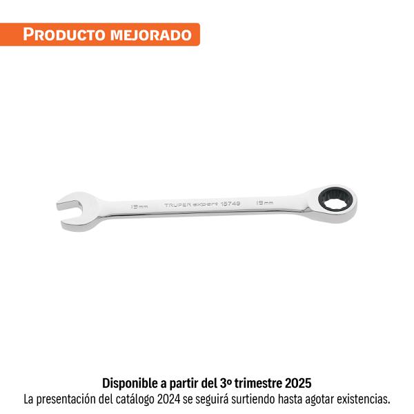 Llave Combinada con Matraca de 19 mm x 237 mm, EXPERT
