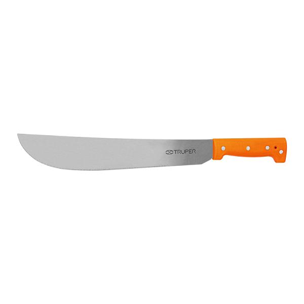 Machete Estándar de 14 Pulgadas con Cacha Naranja Remachada Truper