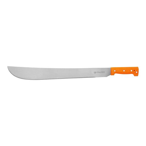 Machete Estándar Truper de 20 Pulgadas con Cacha Naranja Remachada