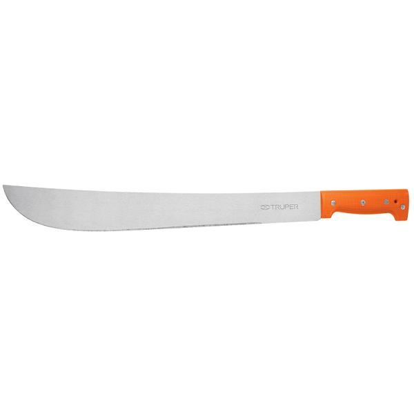 Machete Estándar de 18 Pulgadas con Cacha Naranja Remachada