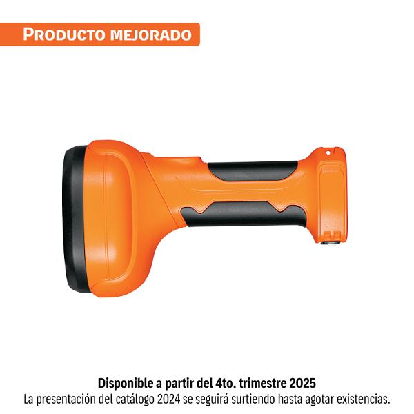 Linterna LED Recargable Truper de 300 Lúmenes con Cuerpo de ABS