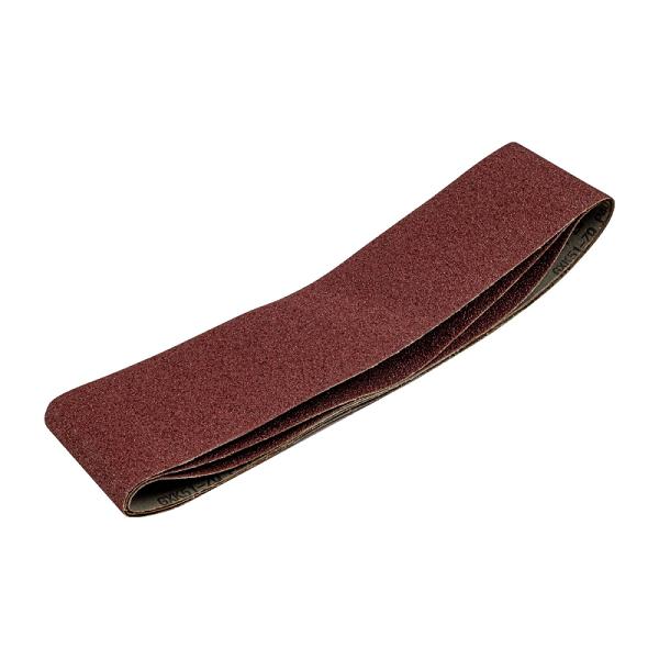 Juego de 3 Bandas de Lija 4" x 36" Grano 40 para Lijadora de Banco