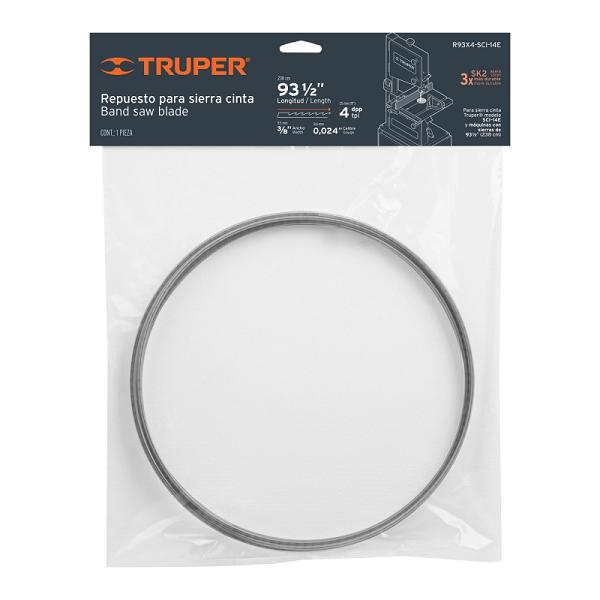 Hoja de Repuesto para Sierra Cinta 93 1/2 Pulgadas, 4 DPP - Acero SK2