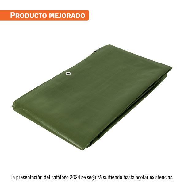 Lona de Uso Rudo 3 x 4 m Verde Olivo, 240 g/m², Truper Expert