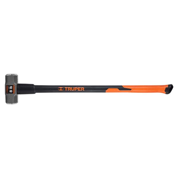 Marro Octagonal Truper de 8 lb con Mango de Fibra de Vidrio de 36"