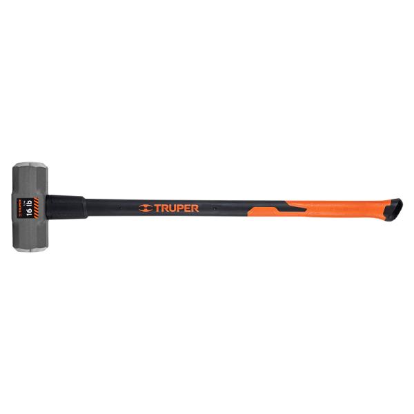 Marro Octagonal Truper de 16 lb con Mango de Fibra de Vidrio de 36"