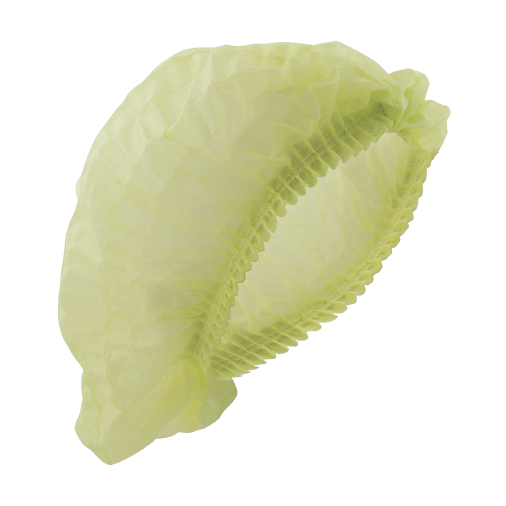 Cofia Plisada Desechable Amarilla de 21 Pulgadas - ECO-1521MAM