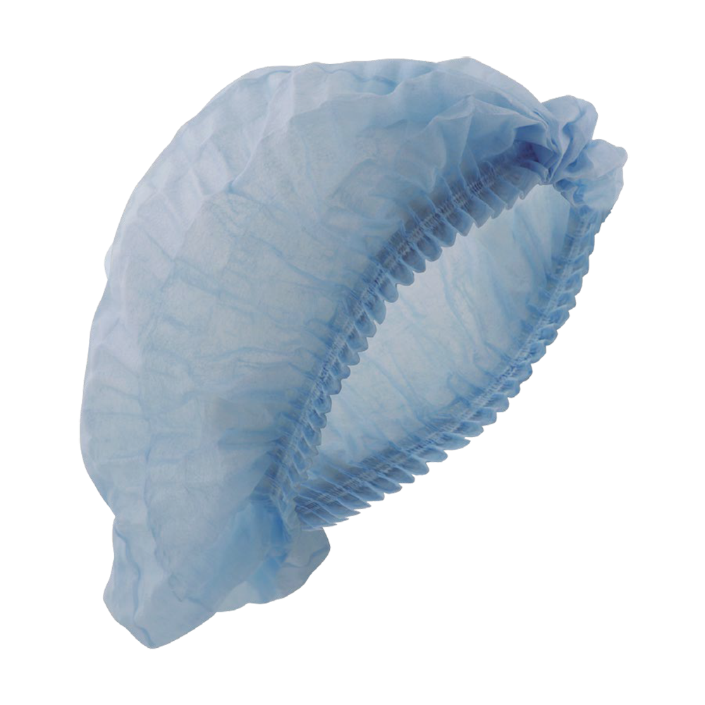 Cofia Plisada Desechable 21" Azul con Doble Liga - ECO-1521MAZ