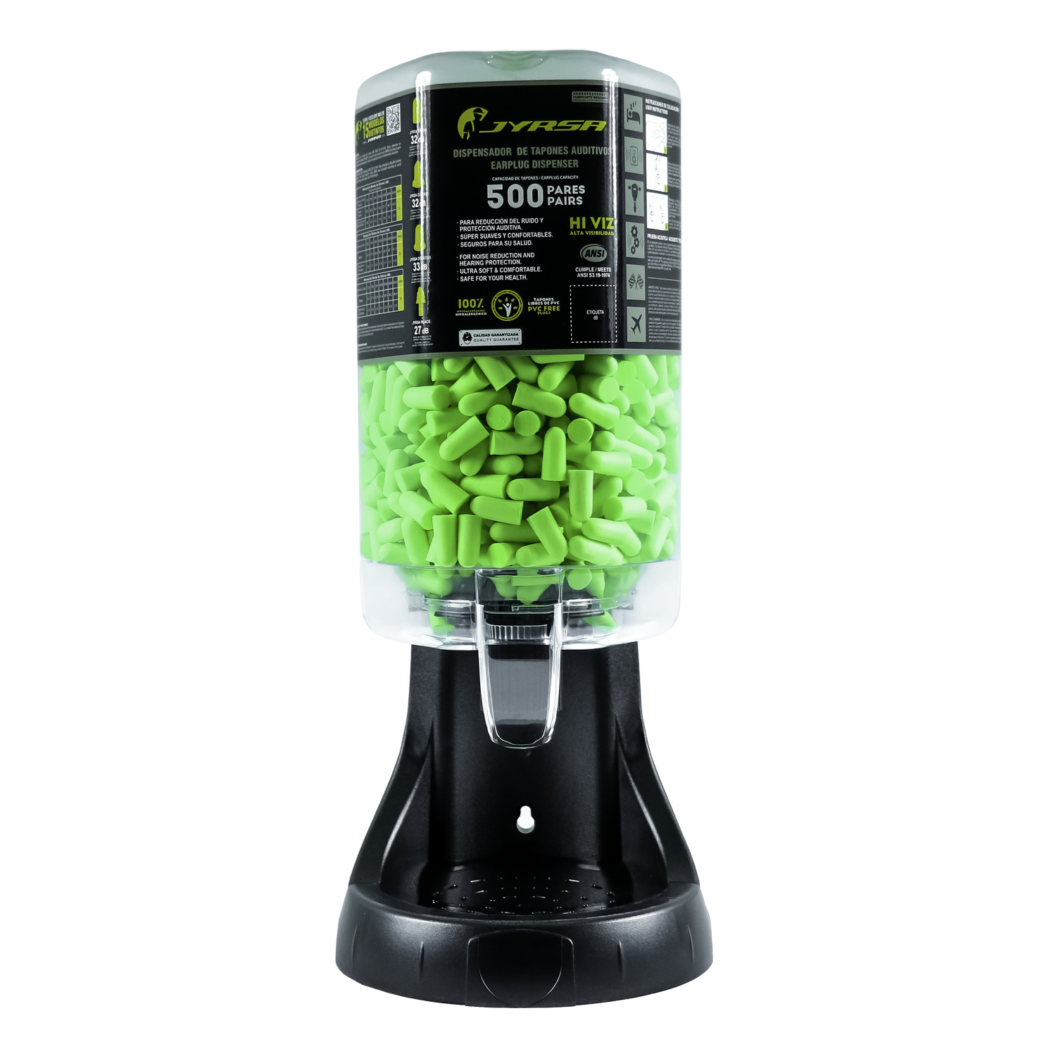 Dispensador de Tapones Auditivos Eco-Friendly - 32dB (500 Pares)