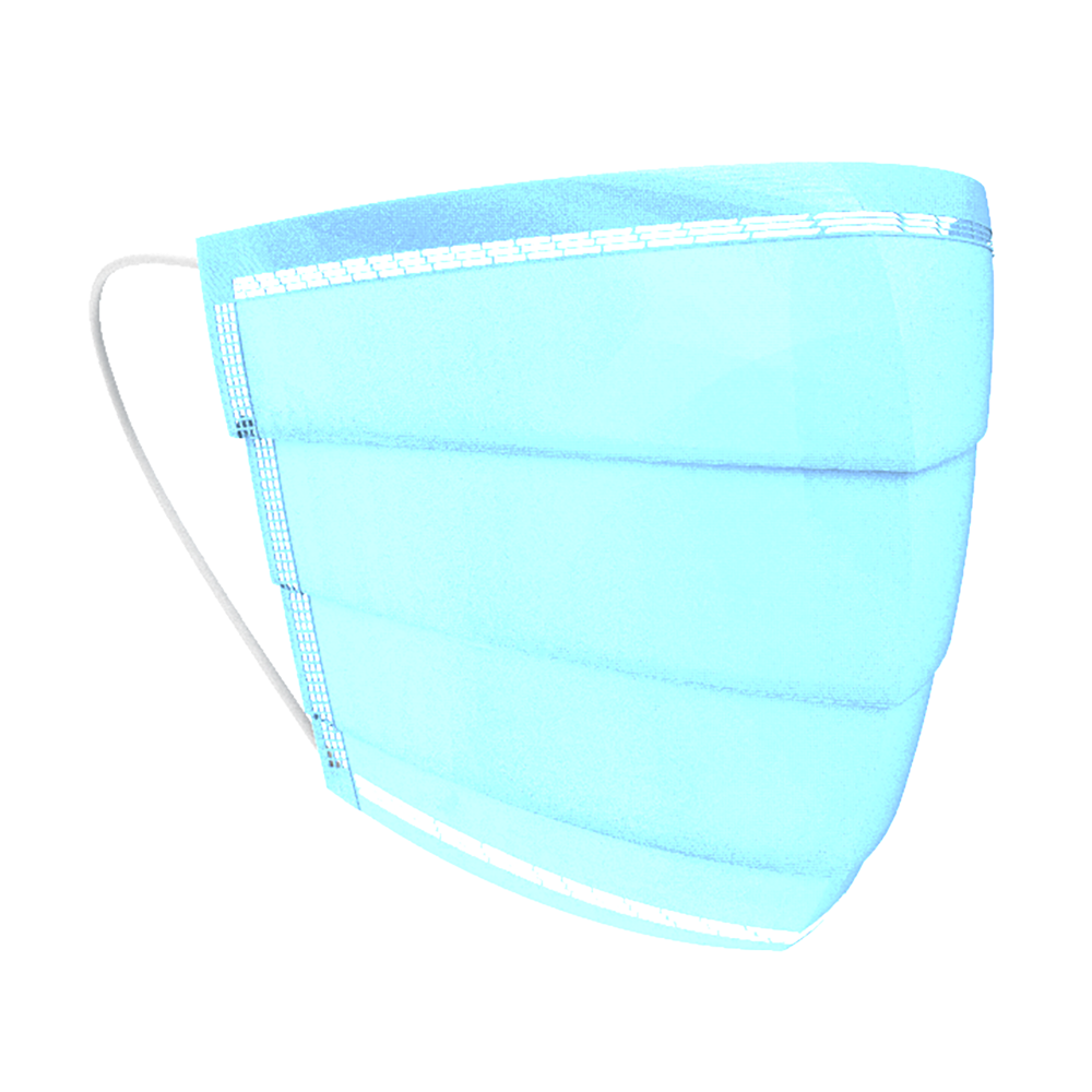 Cubrebocas Plisado Eco-Friendly de 3 Capas ECO-1094BAB