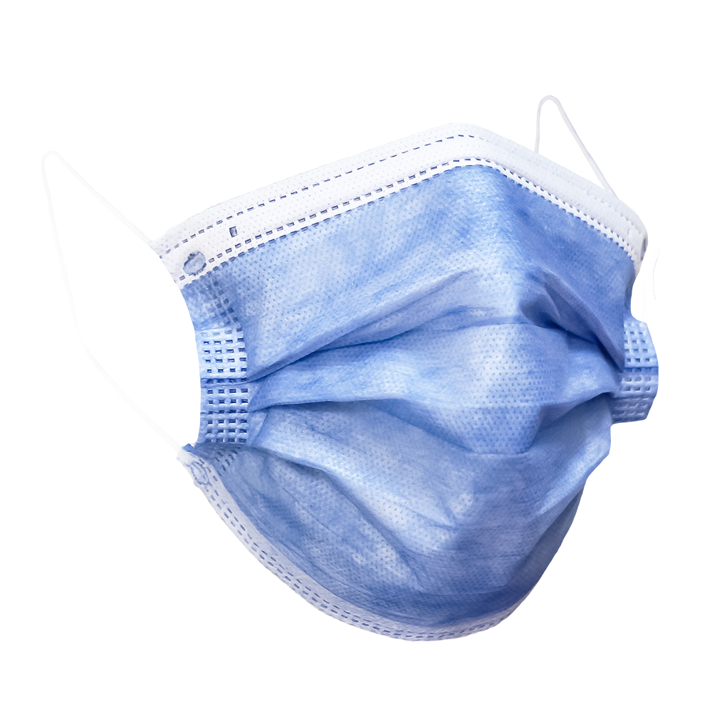 Cubrebocas Plisado Triple Capa ECO-1094MEDIC con Clip Nasal (Caja 50 piezas)