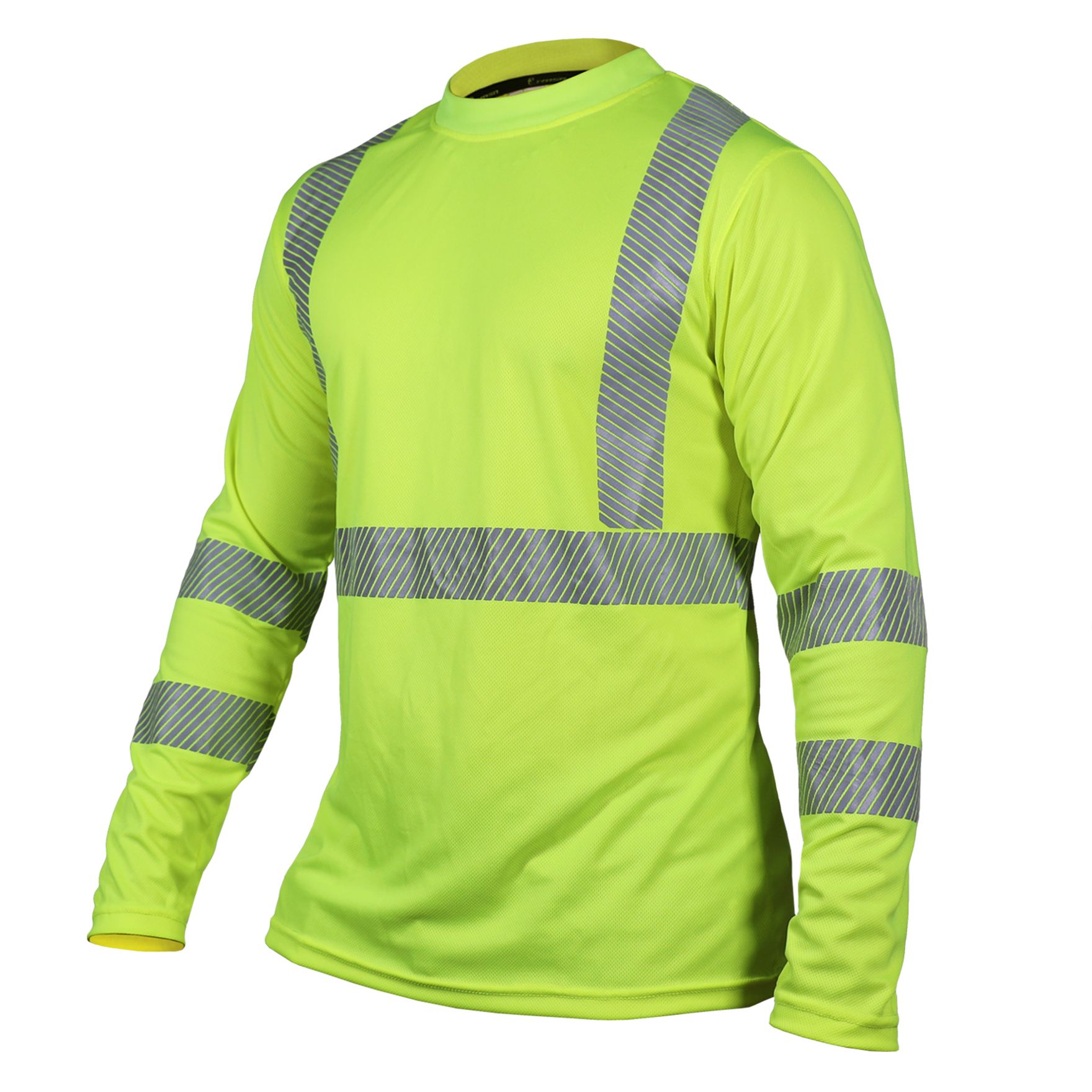 Camisa de Alta Visibilidad Manga Larga ECO-111CR - Cuello Redondo Sustentable