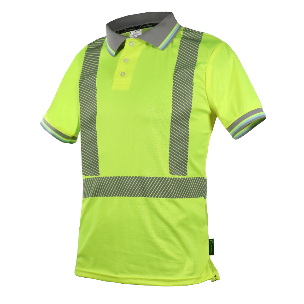 Camisa Polo de Alta Visibilidad ECO-120CR - Sustentable ANSI Clase 2