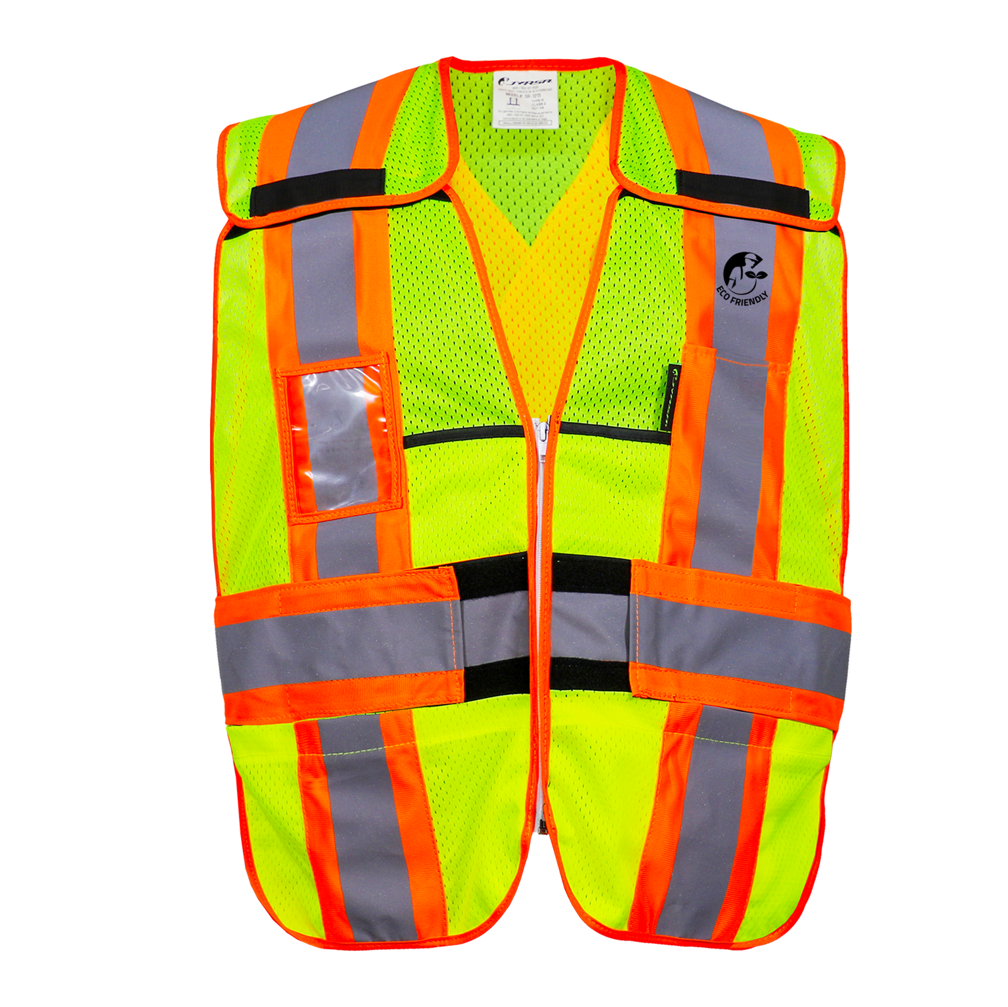 Chaleco de Seguridad Desmontable de Alta Visibilidad ECO-1215AMCR