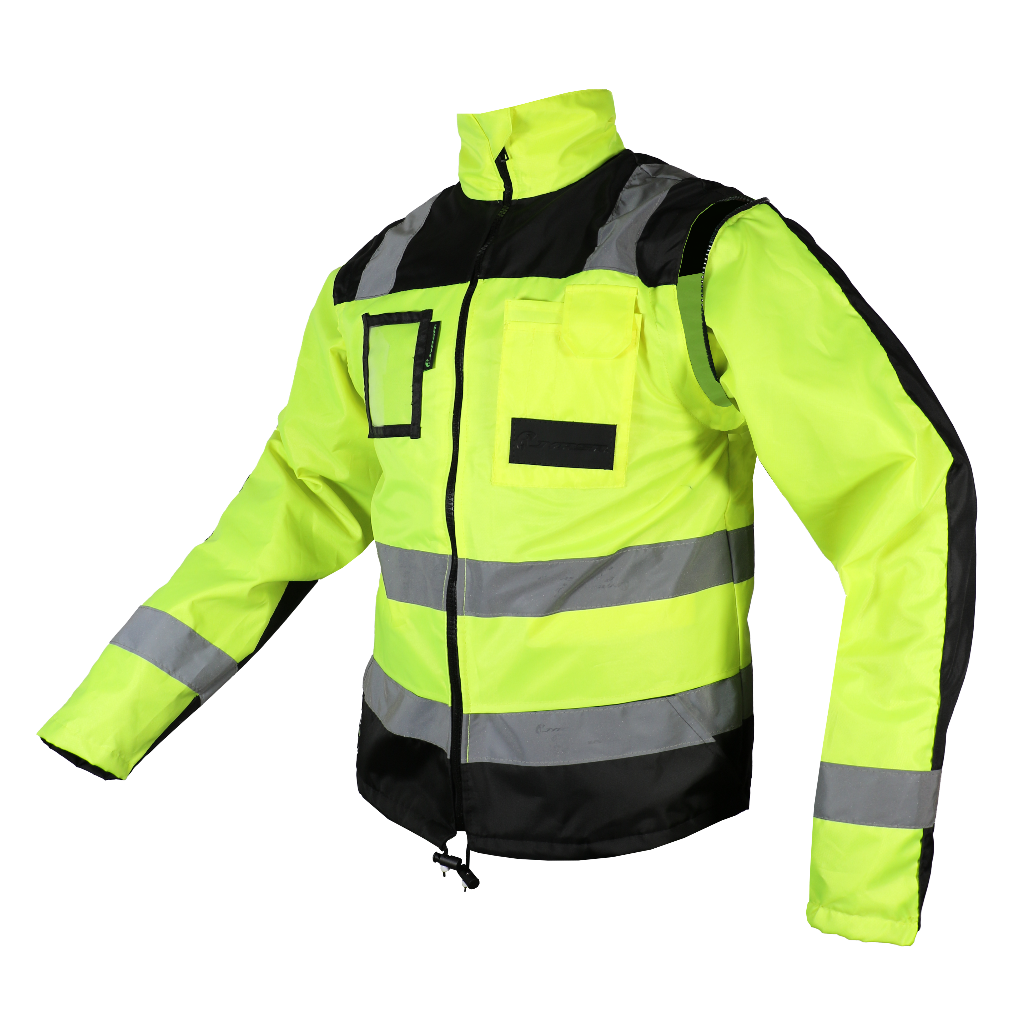 Chaqueta Ejecutiva de Alta Visibilidad ECO-1420CR con Mangas Desprendibles