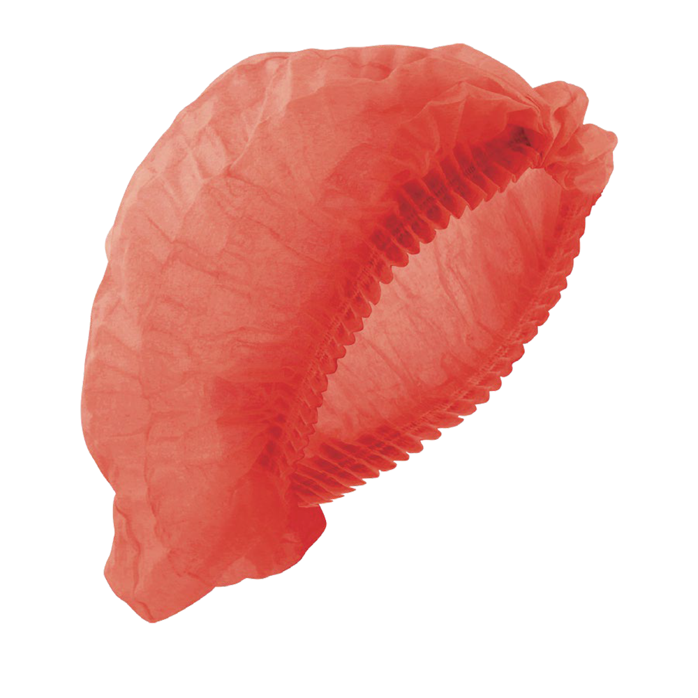 Cofia Plisada Desechable de Polipropileno 21" Naranja (ECO-1521MAN)