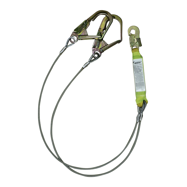 Amortiguador de Impacto con Doble Cable de Acero y Ganchos Grandes JYR-AM2CAG1M83C