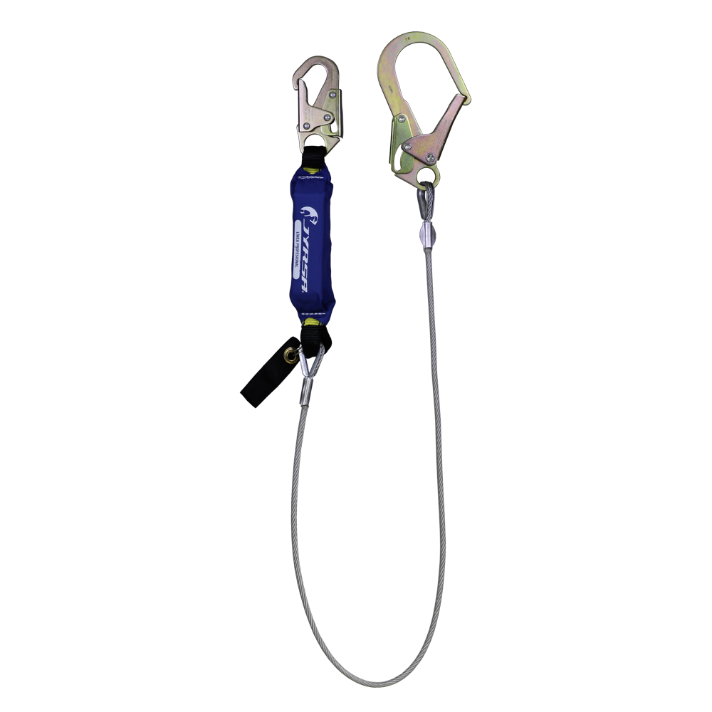 Amortiguador de Impacto con Cable de Acero y Gancho Grande JYRSA 1.83m