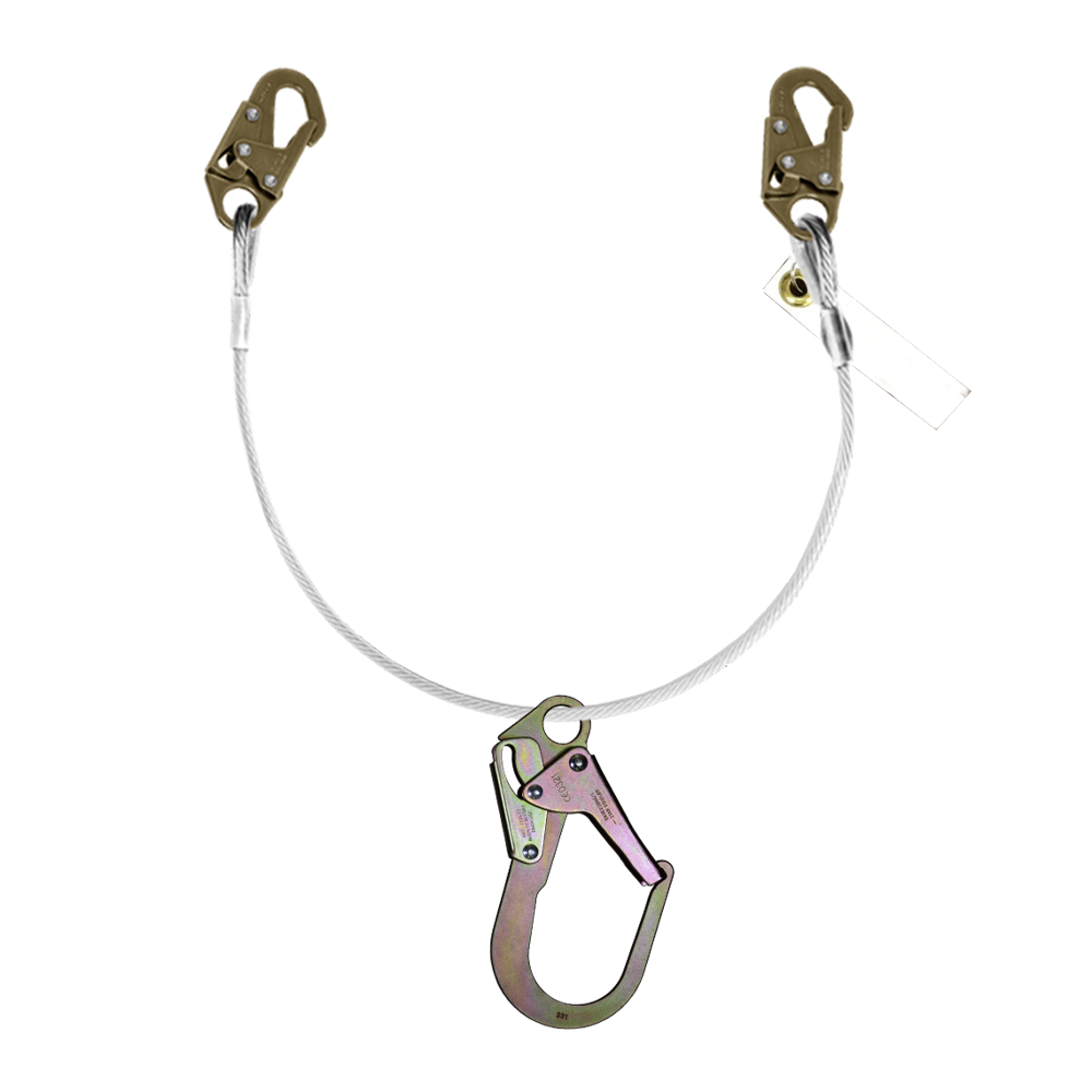 Cable de Posicionamiento de Acero con 4 Ganchos de Seguridad (0.90 m) SS-APOSVG90