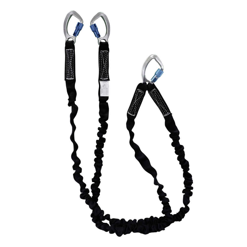 Amortiguador de Impacto Doble con Cuerda de Nylon 1/2" y 3 Ganchos