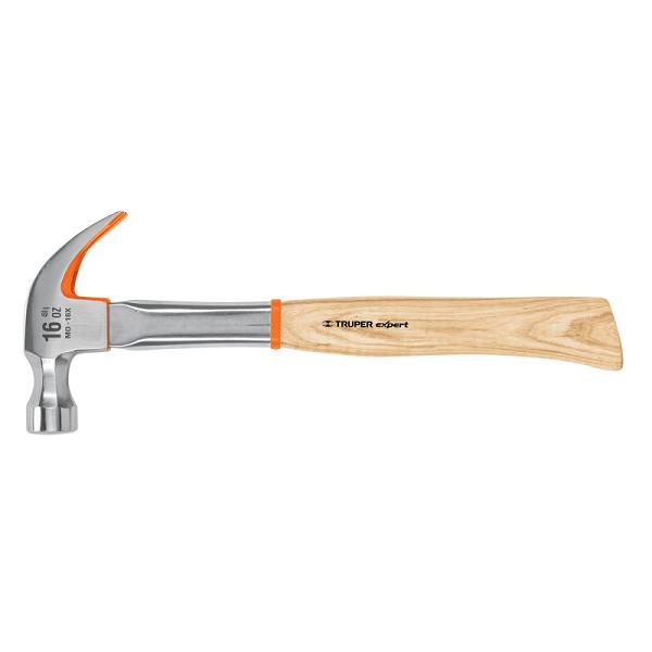 Martillo Profesional Expert de 16 oz con Uña Curva y Acabado Espejo
