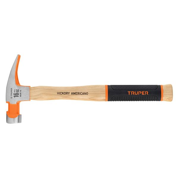 Martillo de Uña Recta 16 oz Truper con Mango de Hickory y Grip