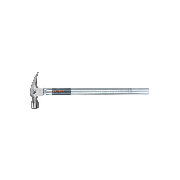 Martillo Tubular Pulido de 20 oz con Alojamiento Imantado y Uña Recta
