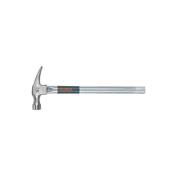 Martillo de Uña Recta Truper 16 oz con Mango Tubular Pulido