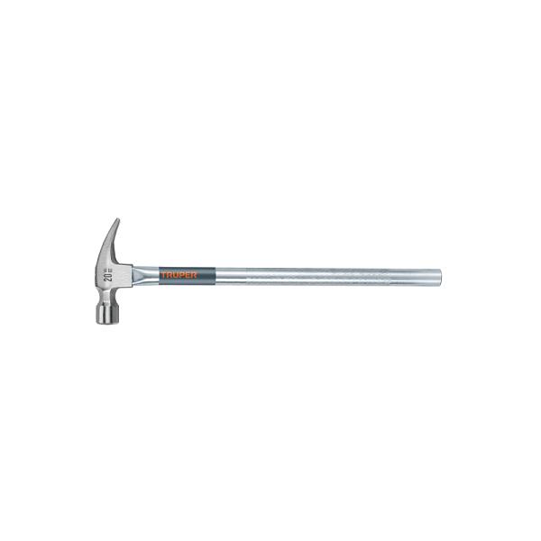Martillo Tubular Truper de 20 oz con Cara Fresada y Uña Recta