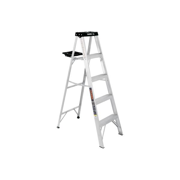 Escalera de Tijera de Aluminio Tipo III con Bandeja, 4 Peldaños - Truper