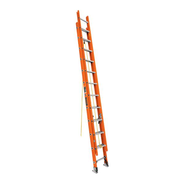 Escalera de Extensión de Fibra de Vidrio, Tipo II, 24 Peldaños (6.5 m)