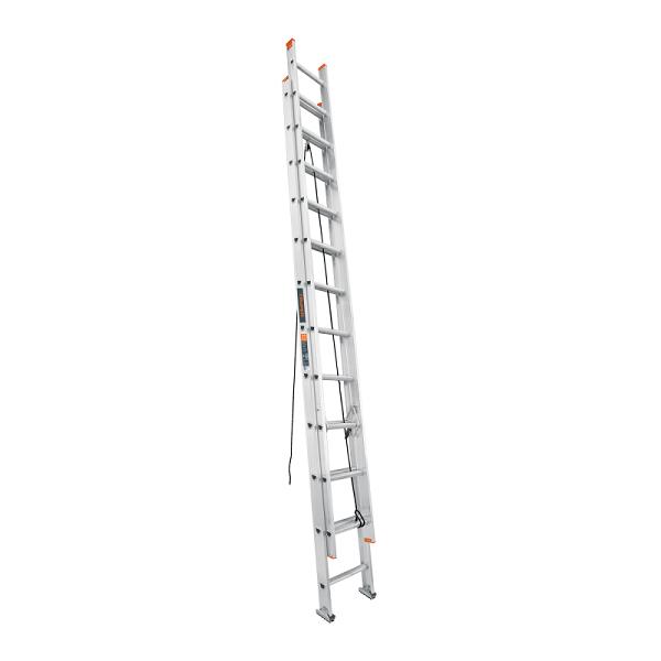 Escalera de Extensión de Aluminio Truper, 24 Peldaños, Tipo II