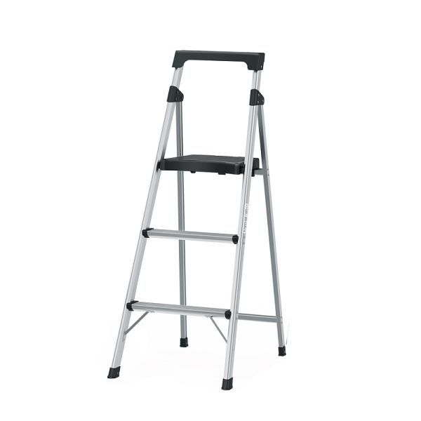 Escalerilla Tubular Plegable de Aluminio Truper, 3 Peldaños