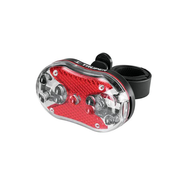Luz Trasera de Seguridad para Bicicleta con 9 LEDs y Pilas AAA Incluidas