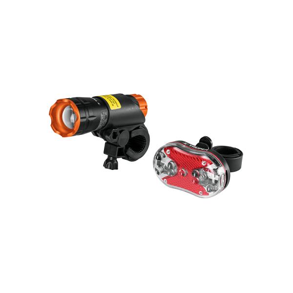 Juego de Luces para Bicicleta Truper Recargable USB (Frontal y Trasera)
