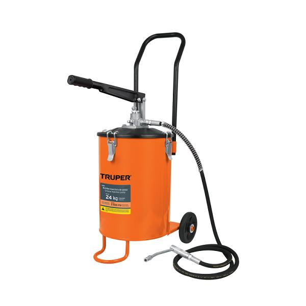 Bomba Inyectora de Grasa Manual Truper de 24 kg con Ruedas