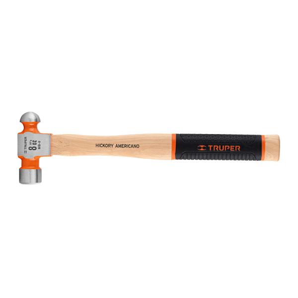 Martillo de Bola 8 oz con Mango de Hickory y Grip Ergonómico, Truper