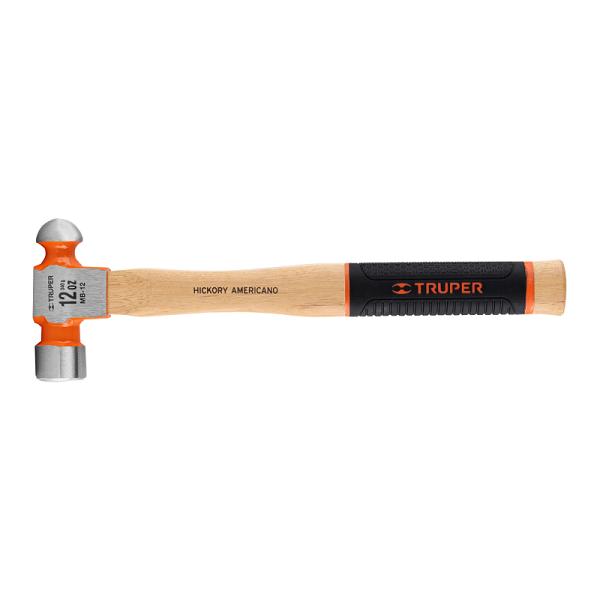 Martillo de Bola 12 oz con Mango de Hickory y Grip Ergonómico Truper