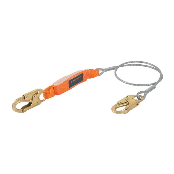 Línea de Vida con Absorbedor de Impacto 1.8 m, Cable de Acero ANSI