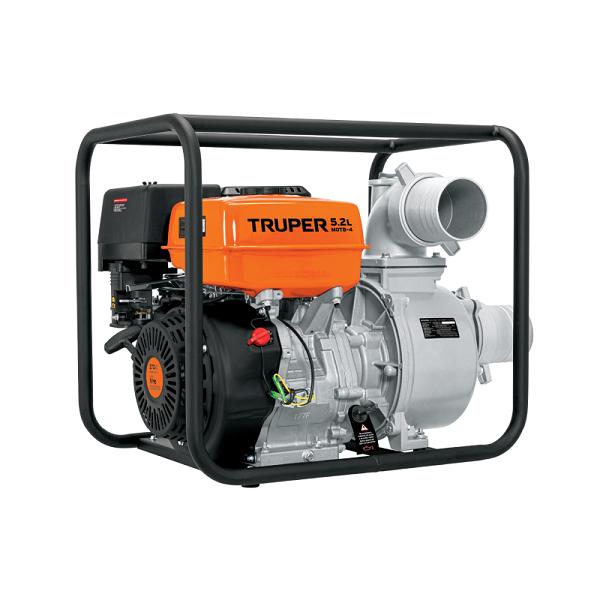 Motobomba Autocebante a Gasolina Truper 4" x 4", 9 HP para Uso Agrícola