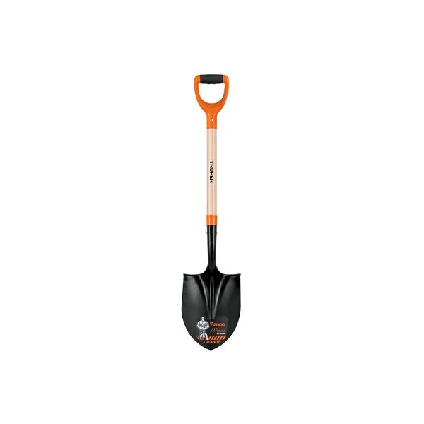 Pala Redonda T-2000 Truper con Puño en Y Comfort Grip