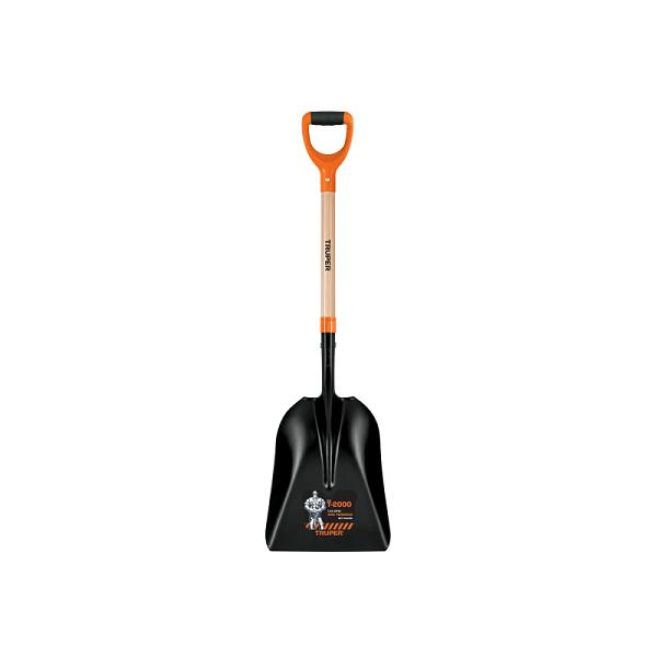Pala Carbonera T-2000 Truper con Mango de Madera y Puño en Y