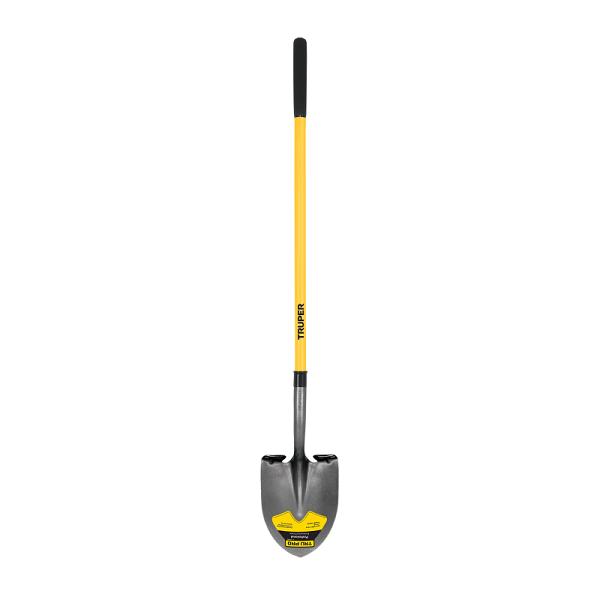 Pala Redonda Tru Pro con Mango de Fibra de Vidrio de 48"
