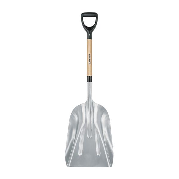Pala Sanitaria de Aluminio #15 con Mango de Madera 27" y Puño en Y